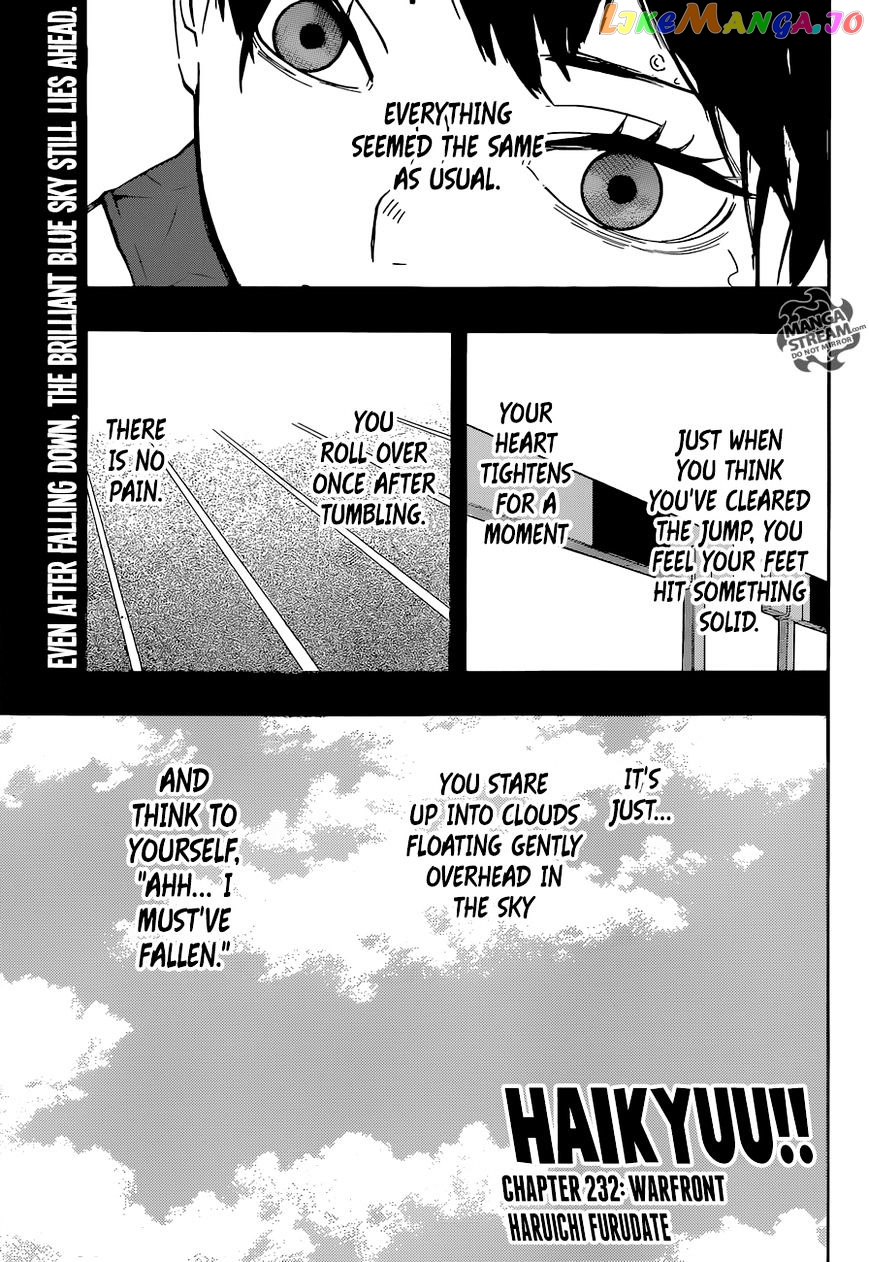 Haikyuu!!, Chapter 232 image 02